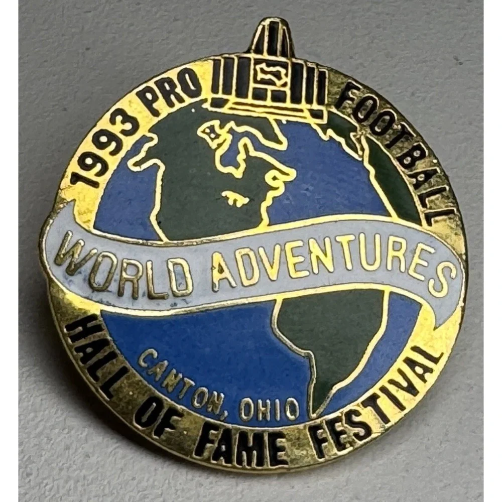 1993 PRO FOTTBALL HALL OF FAME FESTIVAL‎ LOGO NFL FOOTBALL HAT PIN LAPEL PIN